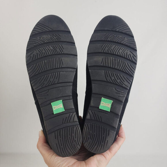 COUGAR Astro Black Suede Hidden Wedge Waterproof Ankle Boots Size 8 - Picture 5 of 8